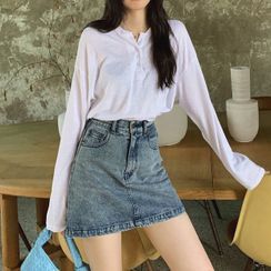 Kachin - Mini A-Line Denim Skirt Kachin - Mini A-Line Denim Skirt