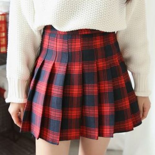 Dejay - Plaid Pleated Skirt | YesStyle