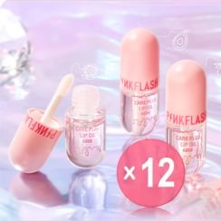 PINKFLASH - CarePlus Lip Oil-Natural Ingredients (x12) (Bulk Box)