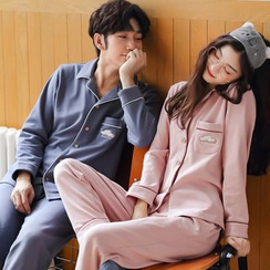 Jeony - 情侶款印花家居服套裝 Jeony - 情侶款印花家居服套裝