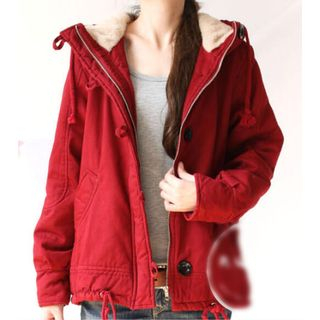 fleece lined padded coat