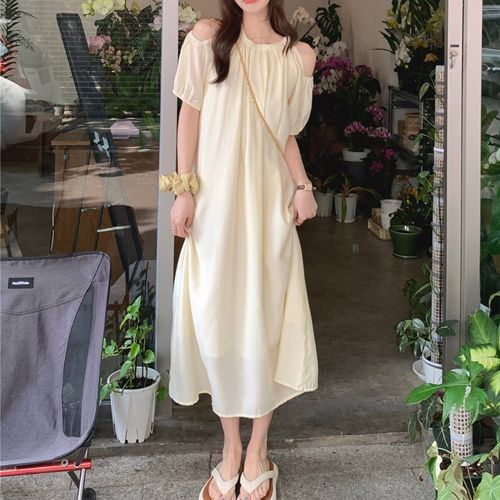 Cold shoulder smock on sale dress