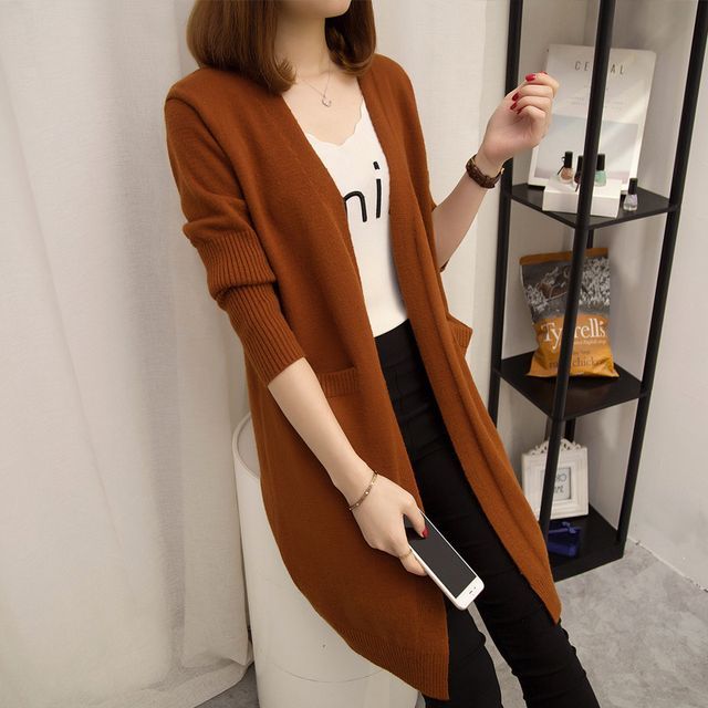 Beaustreet-Open-Front Cardigan