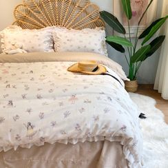 Carell - Flower Print Bedding Set