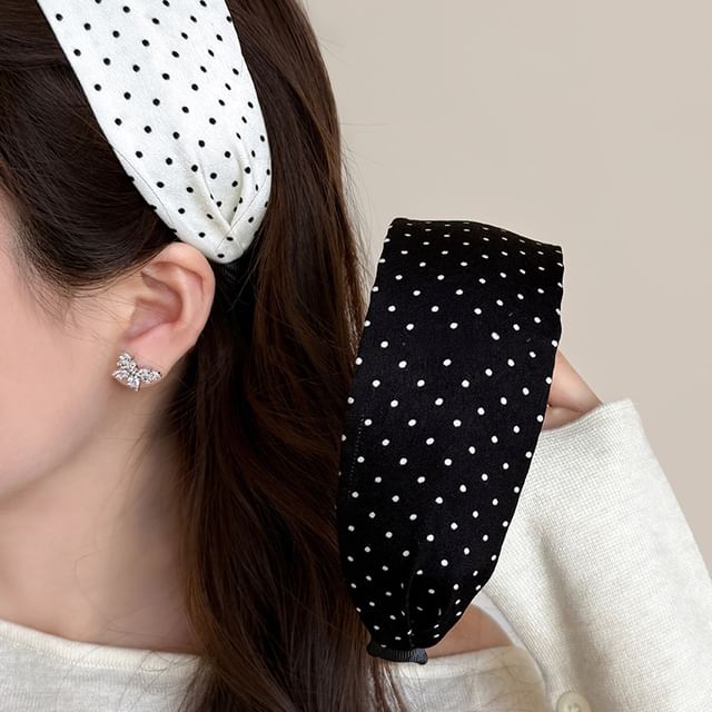 Gemsha-Polka Dot Thick Headband