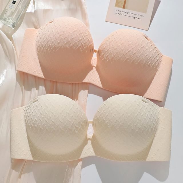 Gecko-Plain Seamless Wireless Bandeau Set