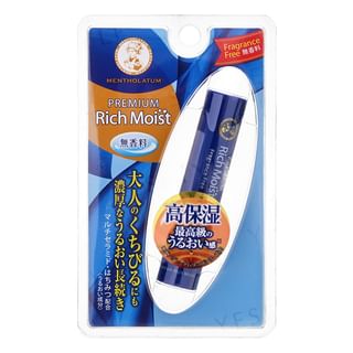 Rohto Mentholatum - Premium Rich Moist Lip Balm SPF 23 PA+++ Fragrance Free