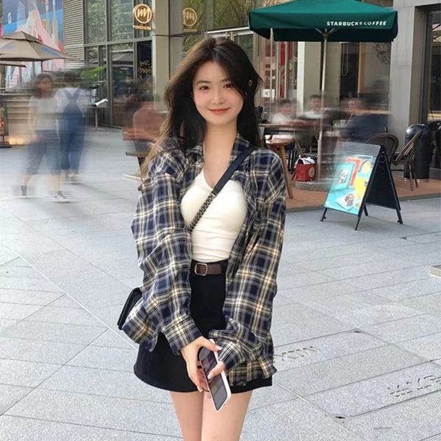 Everose-Plaid Shirt