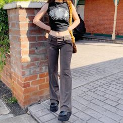 Honet - Low-Rise Boot-Cut Pants Honet - Low-Rise Boot-Cut Pants