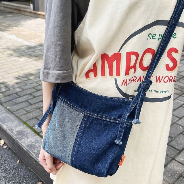 Melois - Denim Messenger Bag