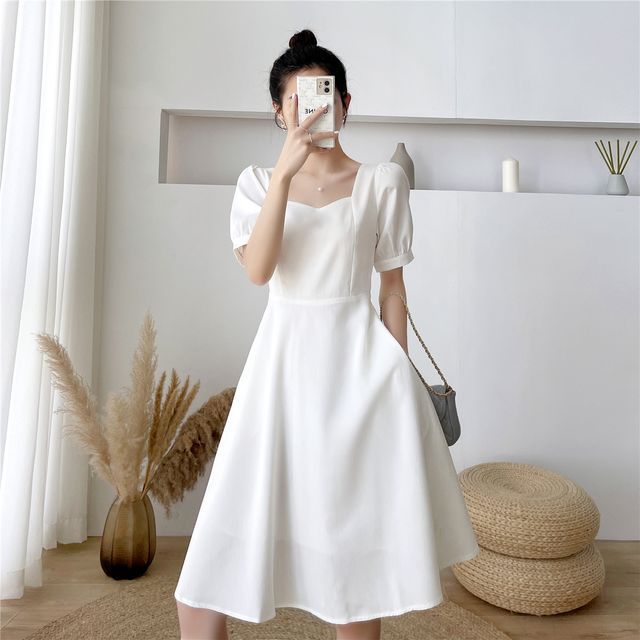 Darling Deer - Short-Sleeve A-Line Dress | YesStyle Darling Deer - Short-Sleeve A-Line Dress | YesStyle
