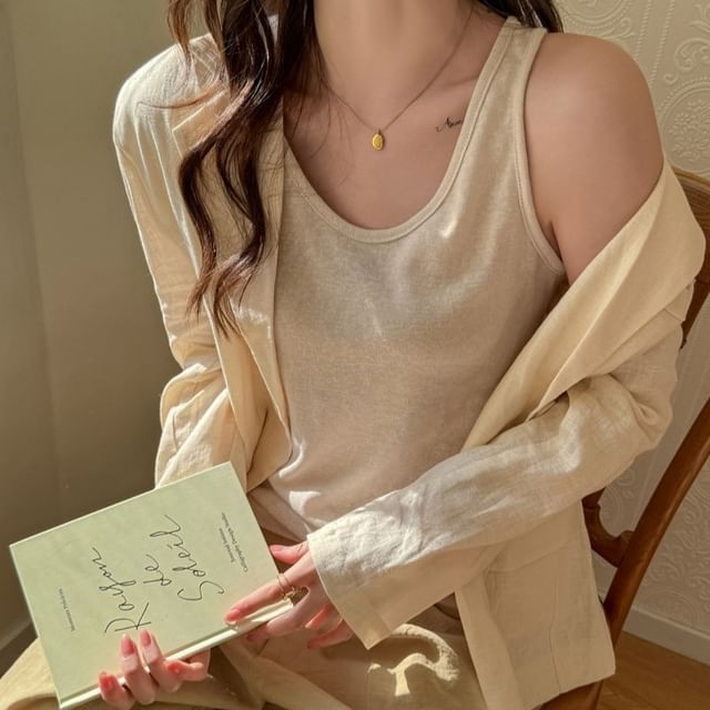 KUMI-Plain Tank Top