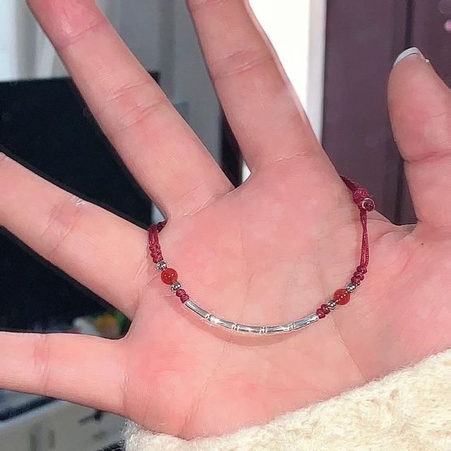 Wandoli-Beaded Cord Bracelet