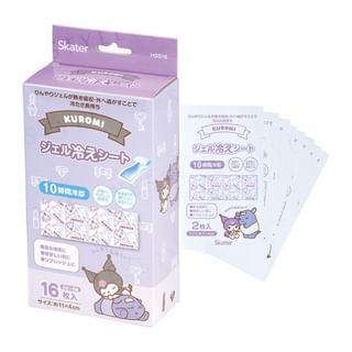 Skater - Sanrio KUROMI & Baku Cooling Gel Sheet 16 pcs