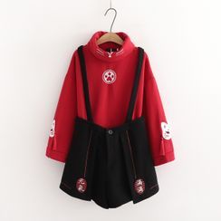 PANDAGO - Dog Print Hoodie / Jumper Shorts PANDAGO - Dog Print Hoodie / Jumper Shorts