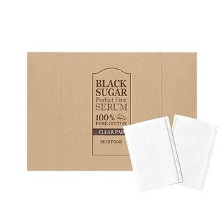 SKINFOOD - Black Sugar Perfect First Serum Pure Cotton Clear Pad