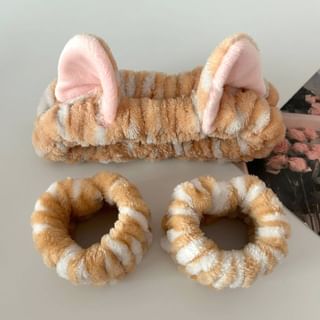 Bohod Cat Ear Face Wash Headband / Wrist Band Set Sale