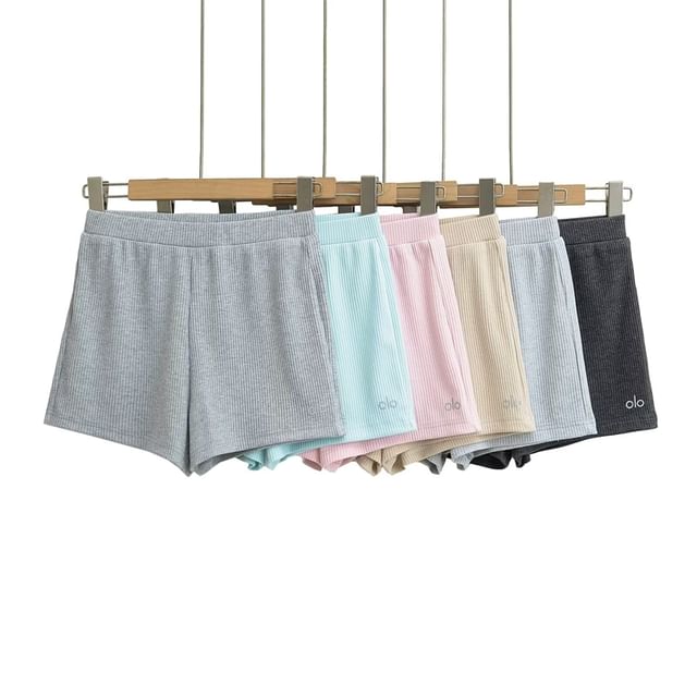 Ulark-Low Rise Plain Hot Pants