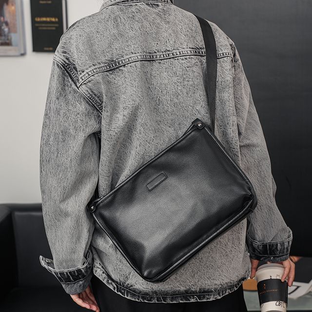 BagBuzz-Faux Leather Crossbody Bag