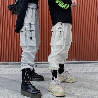 joggers with chain