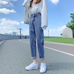 Luminato - Washed Harem Jeans Luminato - Washed Harem Jeans