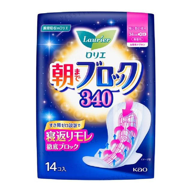 Kao-Laurier Morning Block Feminine Pad 34cm