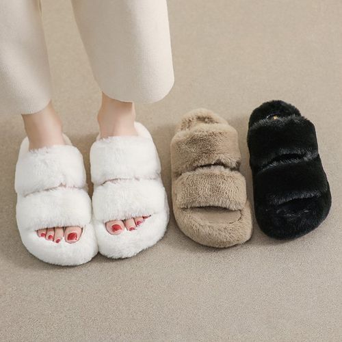 Aegina Fluffy Slippers YesStyle