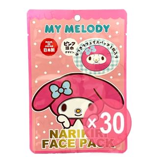 ASUNAROSYA - Sanrio My Melody Narikiri Face Pack Pink (x30) (Bulk Box)