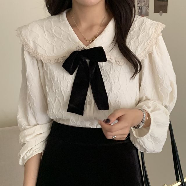 COYSEIO : 25SS / BOW BLOUSE (2COLORS) (COYSEIO/ブラウス