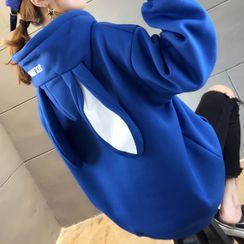 Jewie - Rabbit-Ear Accent Hoodie Jewie - Rabbit-Ear Accent Hoodie