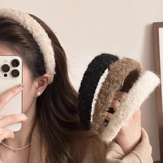 Gemsha-Plain Furry Headband