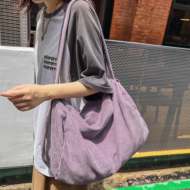 Melois-Corduroy Tote Bag