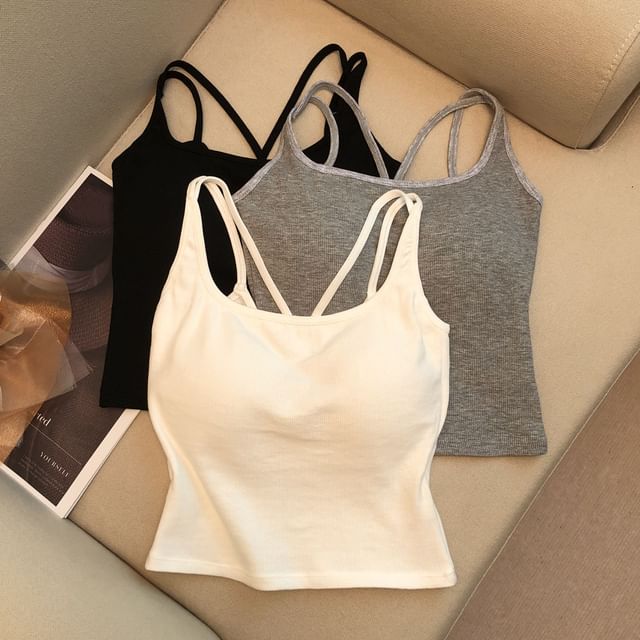 camikiss-Strappy Camisole Top