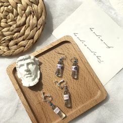 Riceo - Miniature Bottled Water Dangle Earring Riceo - Miniature Bottled Water Dangle Earring