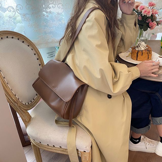 Indenis-Faux Leather Shoulder Bag