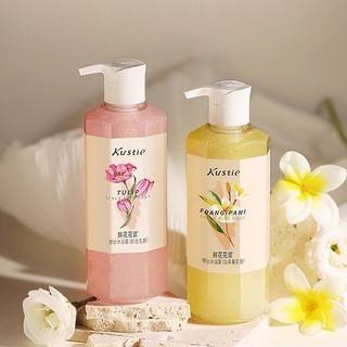 Kustie - Flower Syrup Scrub Body Wash - 2 Types