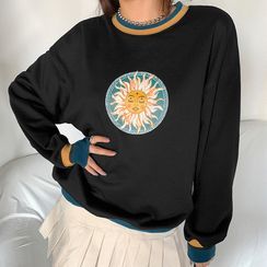 HERMITAKH - Zodiac Sun Printed Sweatshirt HERMITAKH - Zodiac Sun Printed Sweatshirt