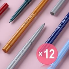 HANDAIYAN - Waterproof Starry Gel Eyeliner - 10 Colors (x12) (Bulk Box)