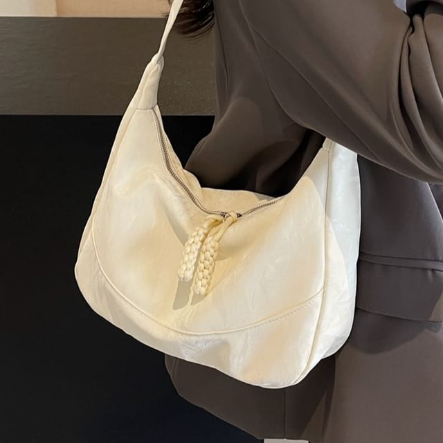 KOCORE-Textile Plain Shoulder Bag