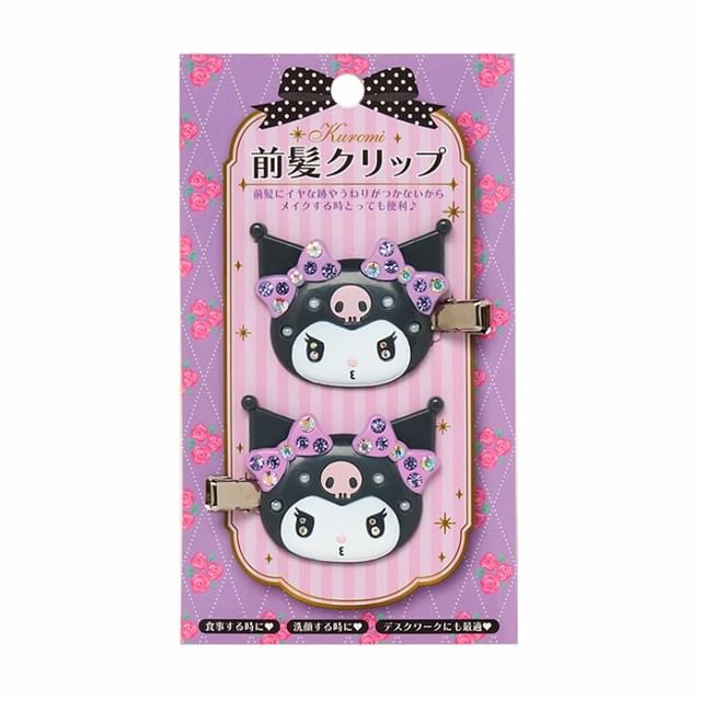 Sanrio - Kuromi Bangs Hair Clip Deluxe (Set of 2) | YesStyle display picture 1