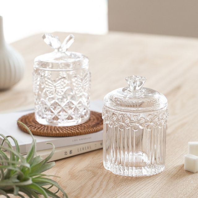 Archok - Embossed Glass Canister | YesStyle