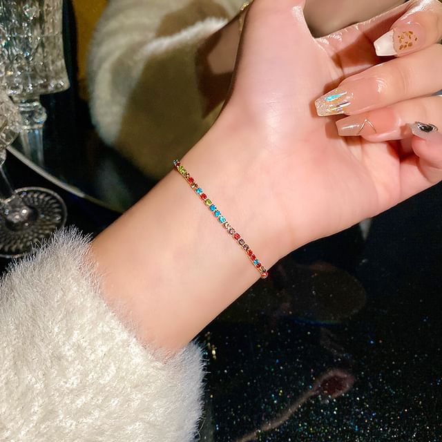 LIVSIA-Rhinestone Adjustable Bracelet
