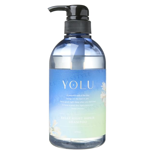 YOLU Night Beauty Shampoo Refill 400 Ml – Nachtpflege Für Haare, Relax Night Repair