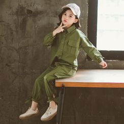 Pegasus - Set: Kids Plain Shirt + Cargo Pants Pegasus - Set: Kids Plain Shirt + Cargo Pants