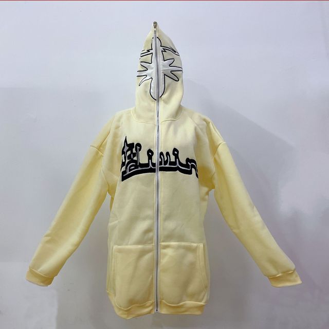 Jeshili - Zip-Up Rhinestone Hoodie