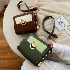 Anadelta - Flap Color Block Crossbody Bag Anadelta - Flap Color Block Crossbody Bag