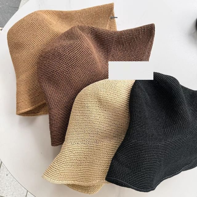 Combon-Plain Straw Hat