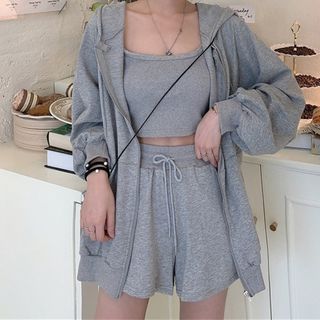 Staan - Set: Tank Top + Wide-Leg Shorts 