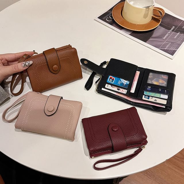 Basaran-Faux Leather Flap Wallet
