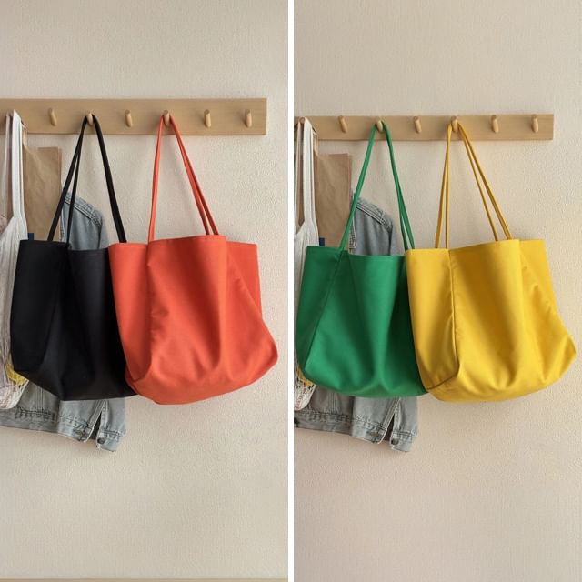 Basaran-Plain Canvas Tote Bag